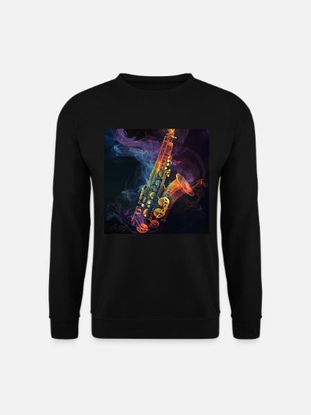 Saxophon - Unisex Pullover - Schwarz