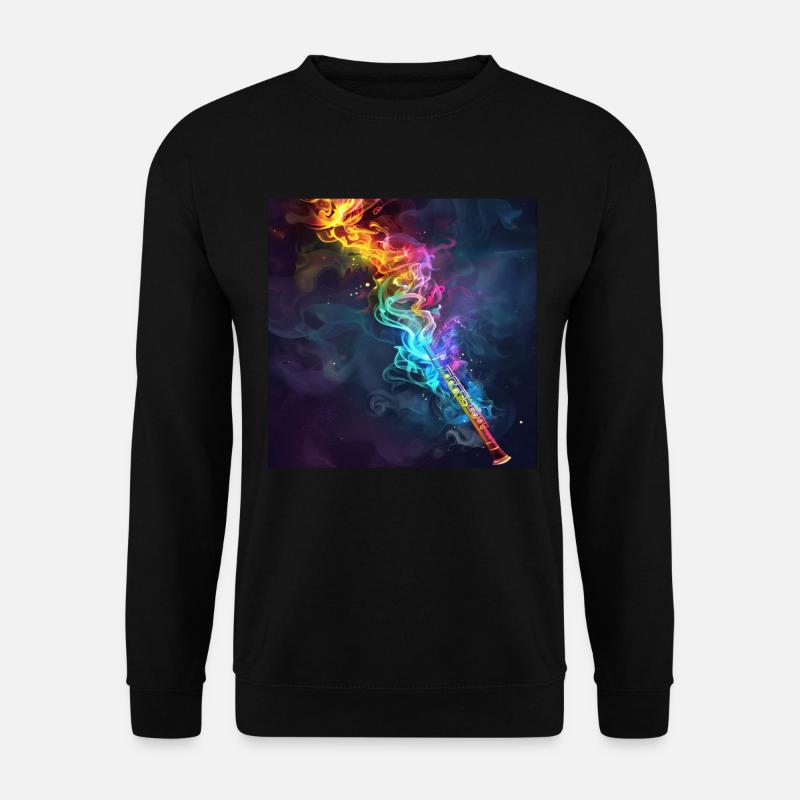 Transverse flute - Unisex Sweatshirt - black