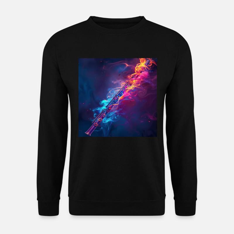 Transverse flute - Unisex Sweatshirt - black