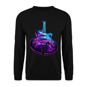 Guitare - Sweat-shirt Unisexe - noir - Devant - Alina (178cm) & Michal (187cm)