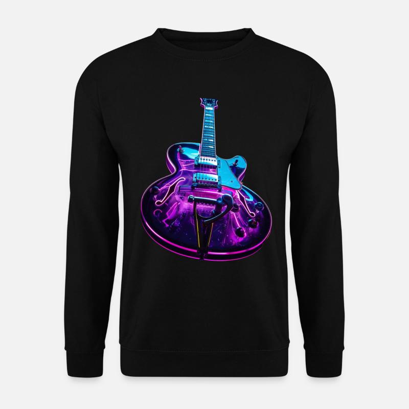 Gitarre - Unisex Pullover - Schwarz