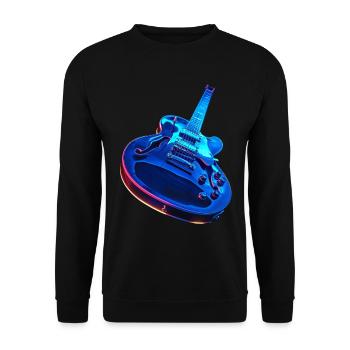 Guitare - Sweat-shirt Unisexe - noir - Devant - Alina (178cm) & Michal (187cm)