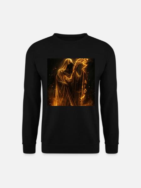 Harfe - Unisex Pullover - Schwarz
