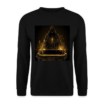 Klavier - Unisex Pullover - Schwarz - Vorne - Alina (178cm) & Michal (187cm)