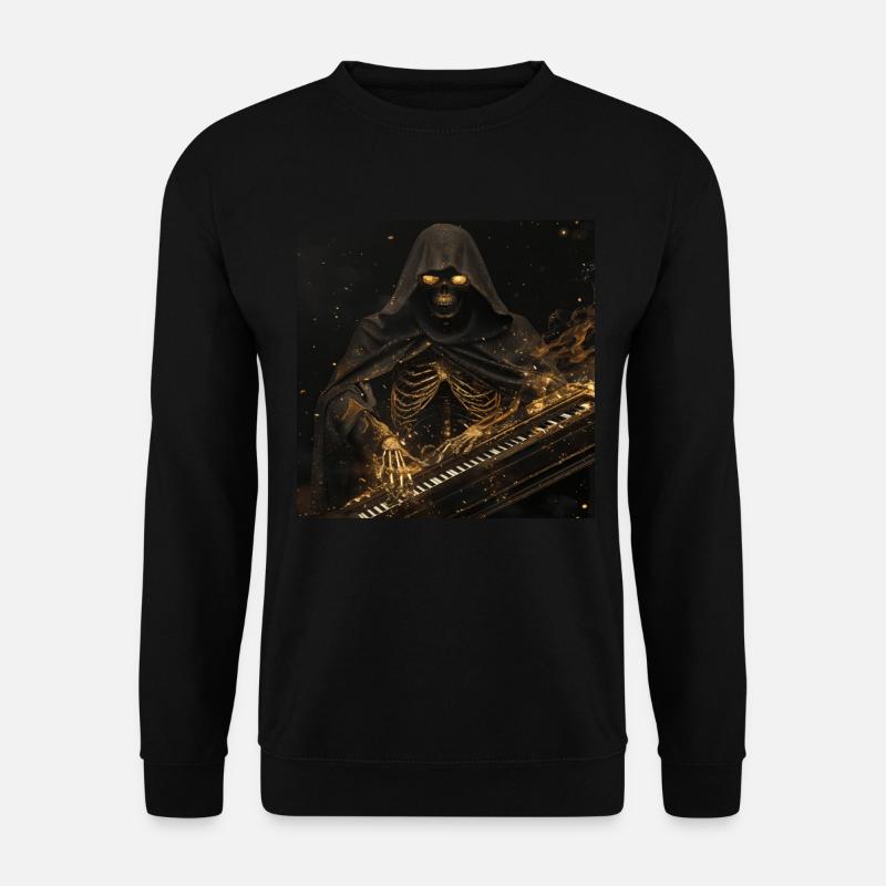 Klavier - Unisex Pullover - Schwarz