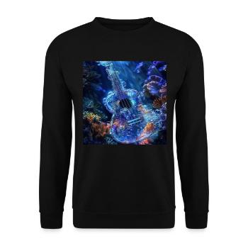 Ukulele - Unisex Pullover - Schwarz - Vorne - Alina (178cm) & Michal (187cm)