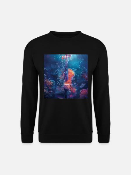 Violine - Unisex Pullover - Schwarz