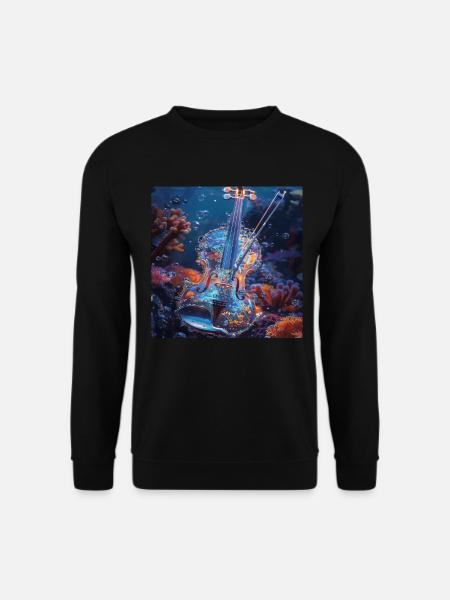 Violine - Unisex Pullover - Schwarz