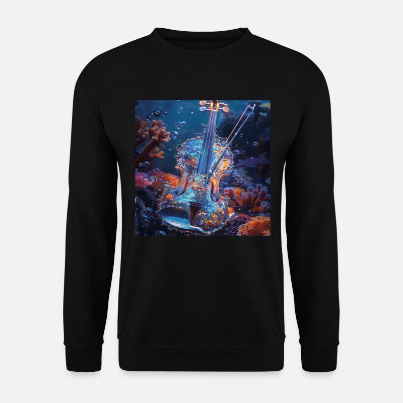 Violine - Unisex Pullover - Schwarz