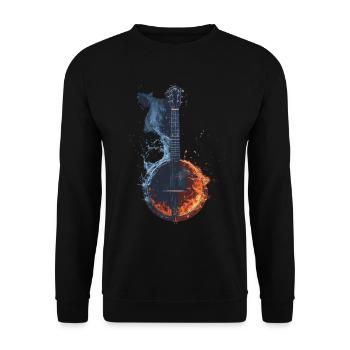 Banjo - Unisex Pullover - Schwarz - Vorne - Alina (178cm) & Michal (187cm)
