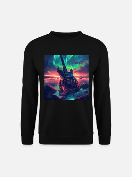 Gitarre - Unisex Pullover - Schwarz