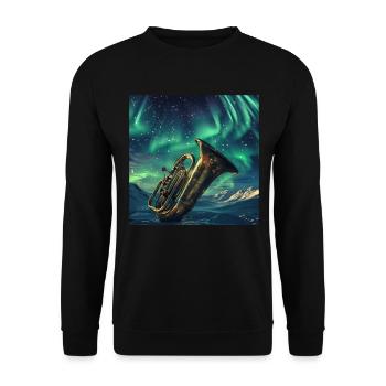 Tuba - Unisex Pullover - Schwarz - Vorne - Alina (178cm) & Michal (187cm)