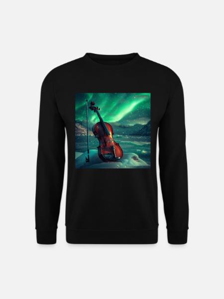 Violine - Unisex Pullover - Schwarz