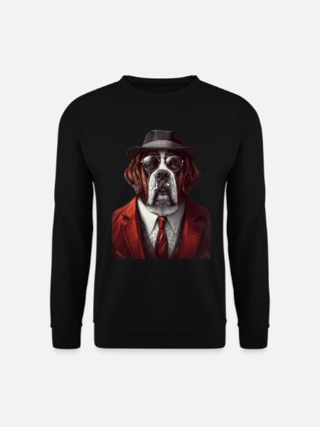 Bernhardiner - Unisex Pullover - Schwarz