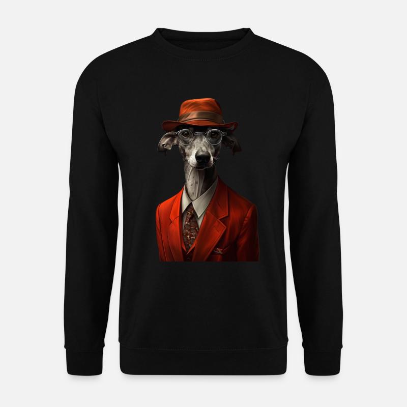 Whippet - Unisex Pullover - Schwarz