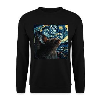 Schläger - Unisex Pullover - Schwarz - Vorne - Alina (178cm) & Michal (187cm)