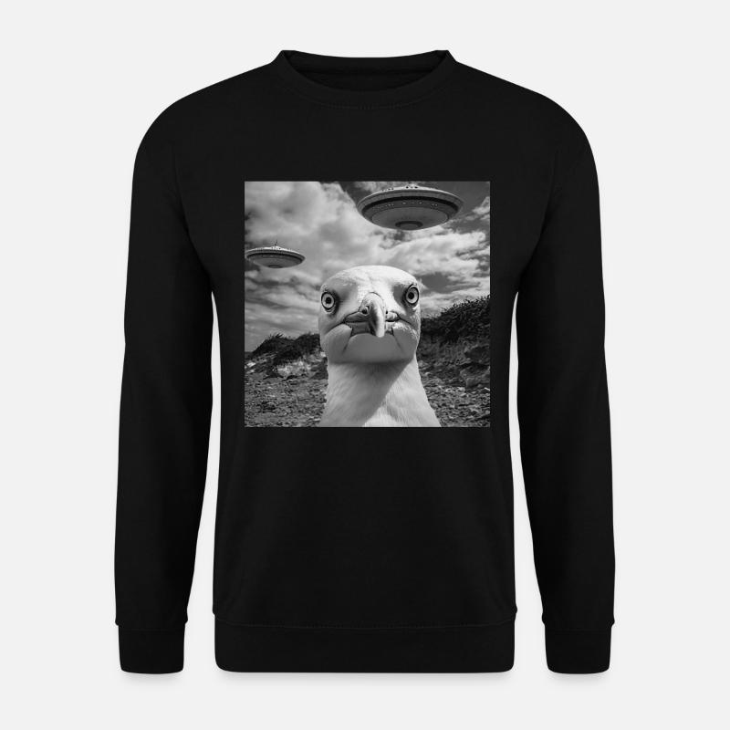 Möwe - Unisex Pullover - Schwarz