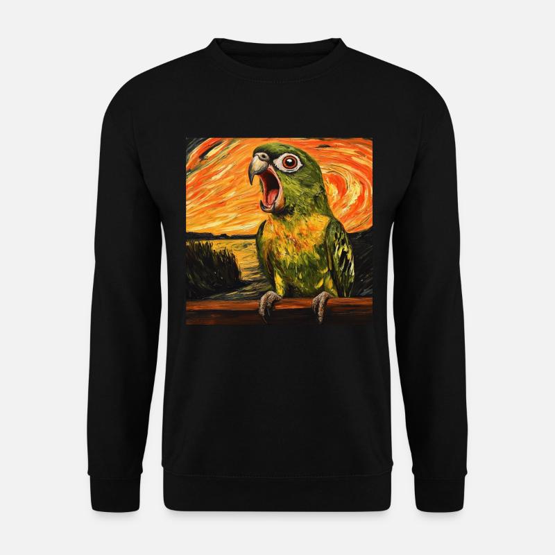 Sittiche - Unisex Pullover - Schwarz