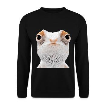 Chamäleon - Unisex Pullover - Schwarz - Vorne - Alina (178cm) & Michal (187cm)