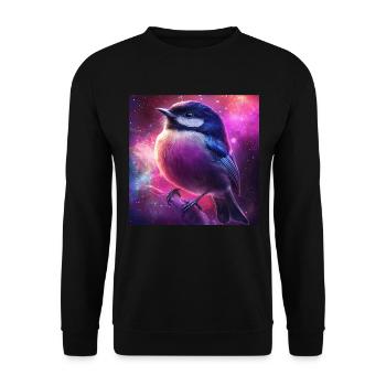 Meise - Unisex Pullover - Schwarz - Vorne - Alina (178cm) & Michal (187cm)