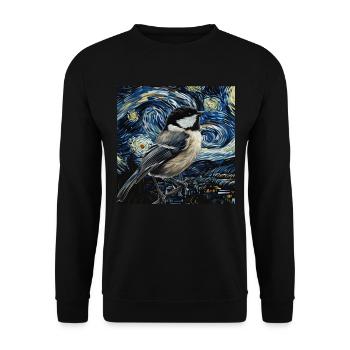 Meise - Unisex Pullover - Schwarz - Vorne - Alina (178cm) & Michal (187cm)