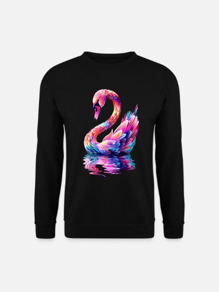 Schwan - Unisex Pullover - Schwarz