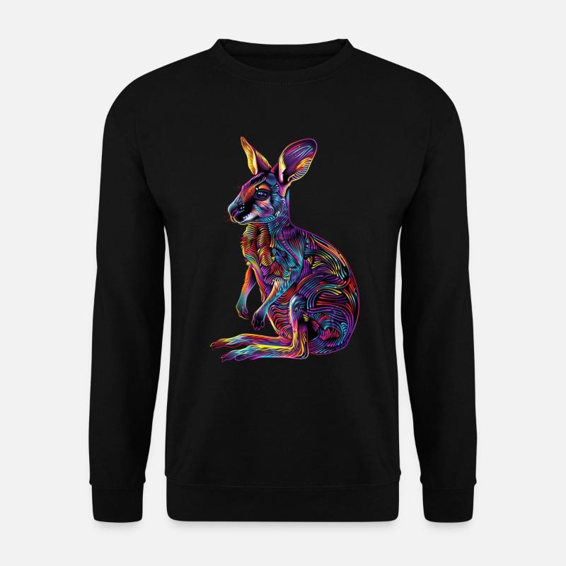 Wallaby - Unisex Pullover - Schwarz