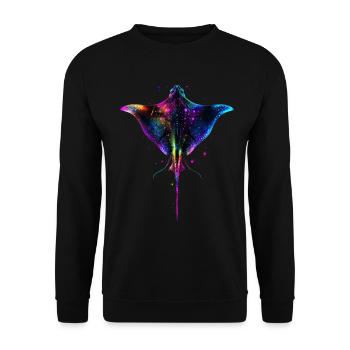 Stachelrochen - Unisex Pullover - Schwarz - Vorne - Alina (178cm) & Michal (187cm)