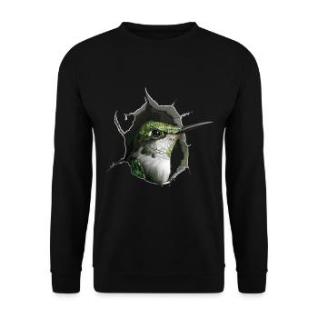 Kolibri - Unisex Pullover - Schwarz - Vorne - Alina (178cm) & Michal (187cm)
