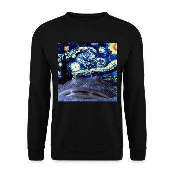 Stachelrochen - Unisex Pullover - Schwarz - Vorne - Alina (178cm) & Michal (187cm)