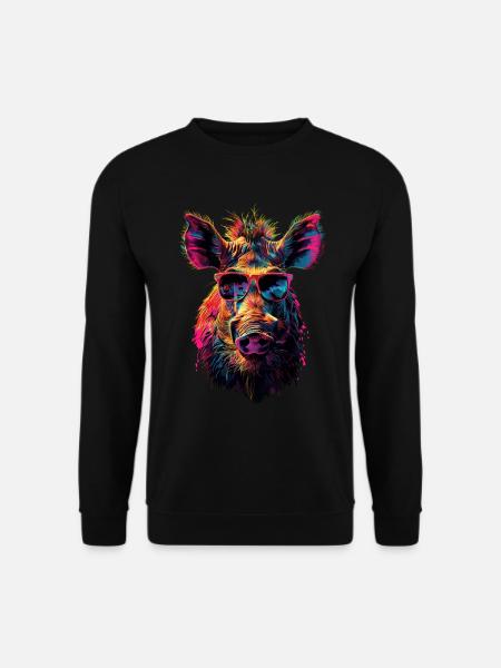 Warzenschwein - Unisex Pullover - Schwarz