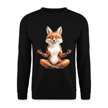 Fuchs - Unisex Pullover - Schwarz - Vorne - Alina (178cm) & Michal (187cm)