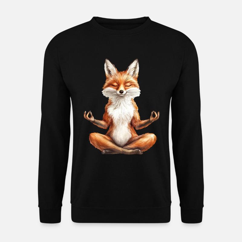 Fuchs - Unisex Pullover - Schwarz