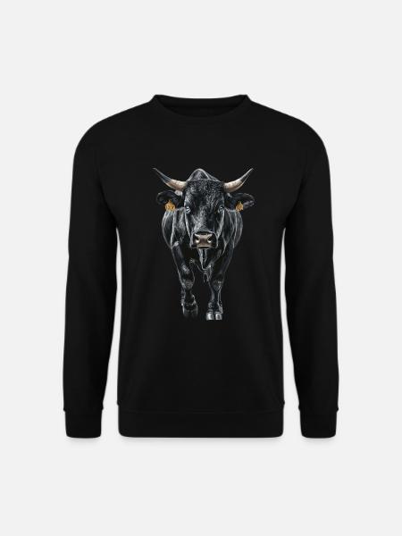 Kuh - Unisex Pullover - Schwarz