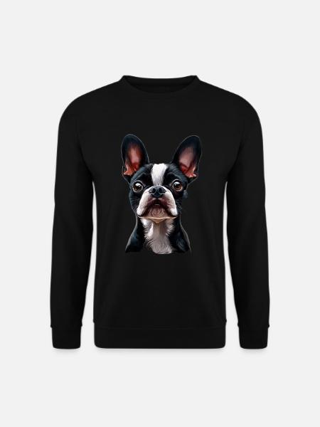 Boston Terrier - Unisex Pullover - Schwarz