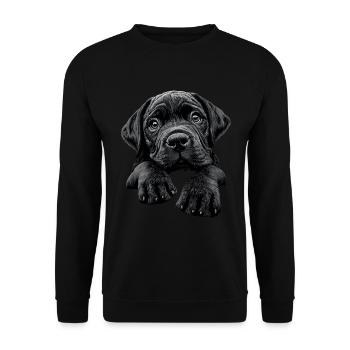 Bullmastiff - Unisex Pullover - Schwarz - Vorne - Alina (178cm) & Michal (187cm)