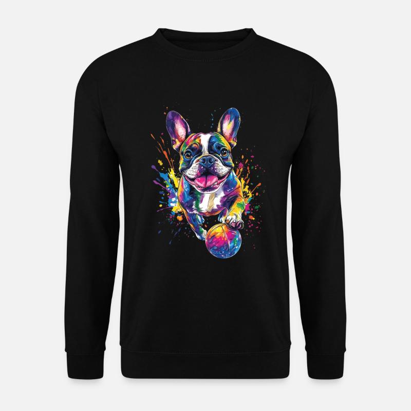 Französische Bulldogge - Unisex Pullover - Schwarz
