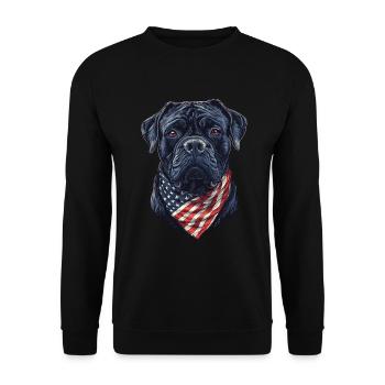 Bullmastiff - Unisex Pullover - Schwarz - Vorne - Alina (178cm) & Michal (187cm)