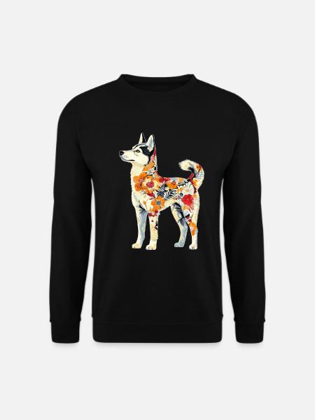 Sibirischer Husky - Unisex Pullover - Schwarz