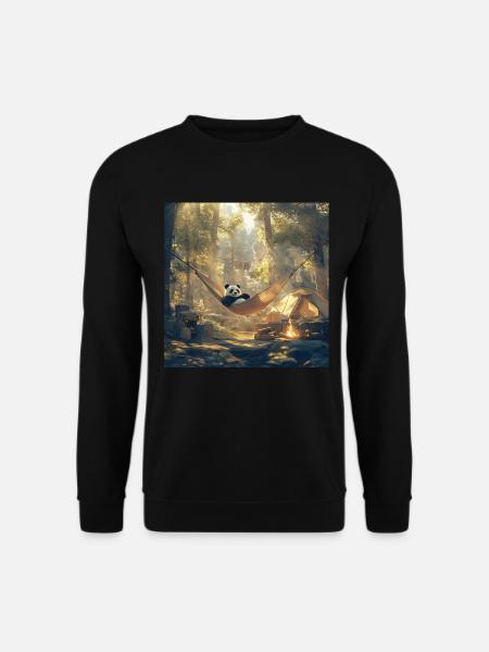 Panda - Unisex Pullover - Schwarz