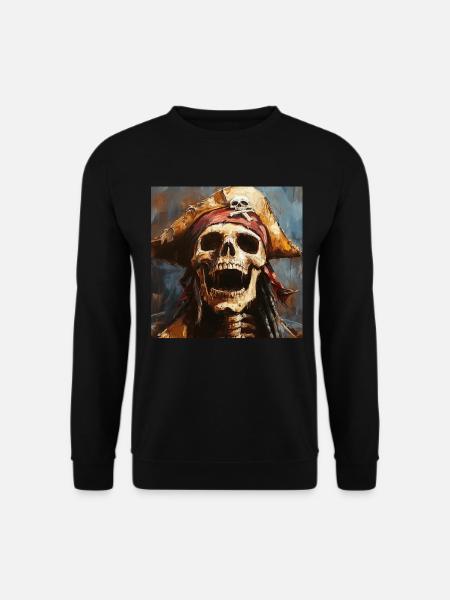 Piratenskelett - Unisex Pullover - Schwarz