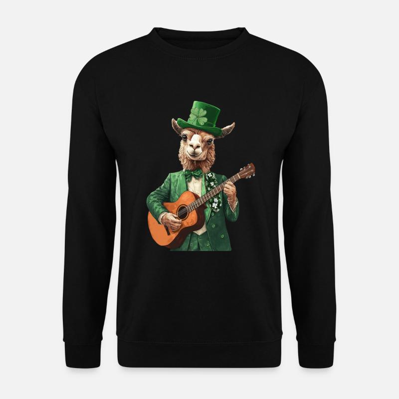 Lama - Unisex Pullover - Schwarz