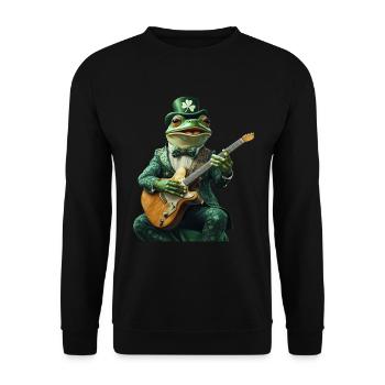Frosch - Unisex Pullover - Schwarz - Vorne - Alina (178cm) & Michal (187cm)