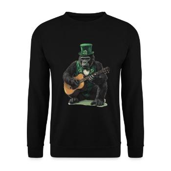 Gorilla - Unisex Pullover - Schwarz - Vorne - Alina (178cm) & Michal (187cm)