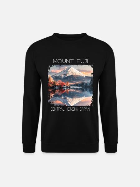 Berg Fuji - Unisex Pullover - Schwarz