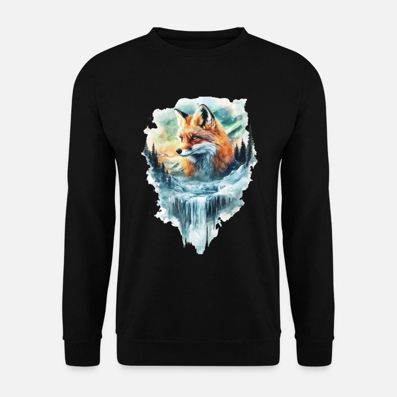 Fuchs - Unisex Pullover - Schwarz