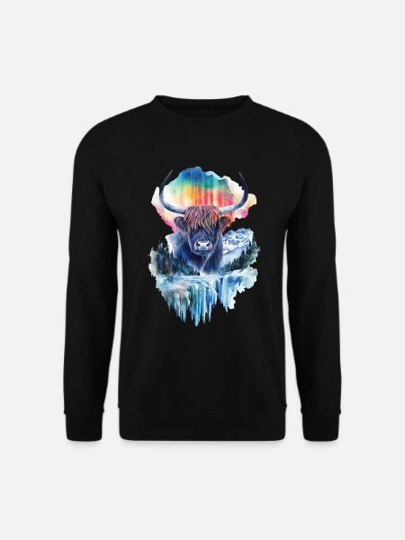Hochlandrind - Unisex Pullover - Schwarz