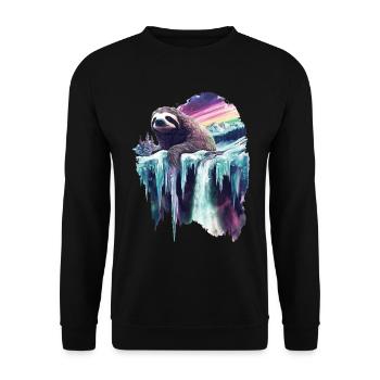 Faultier - Unisex Pullover - Schwarz - Vorne - Alina (178cm) & Michal (187cm)