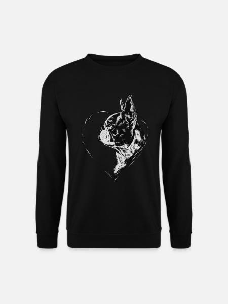 Boston Terrier - Unisex Pullover - Schwarz
