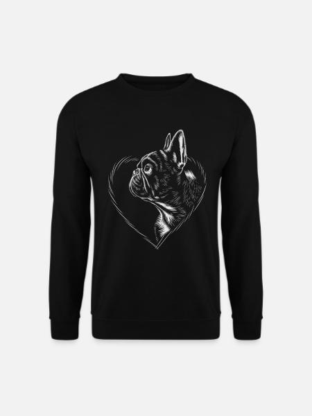 Französische Bulldogge - Unisex Pullover - Schwarz